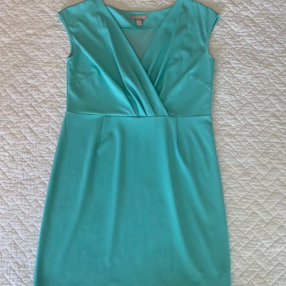 Banana Republic Aqua Sheath Dress - Size XL